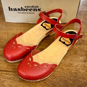 Swedish Hasbeens Red Women's Shoes